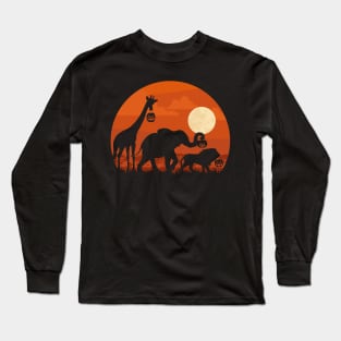 Zoo Animals Halloween Long Sleeve T-Shirt